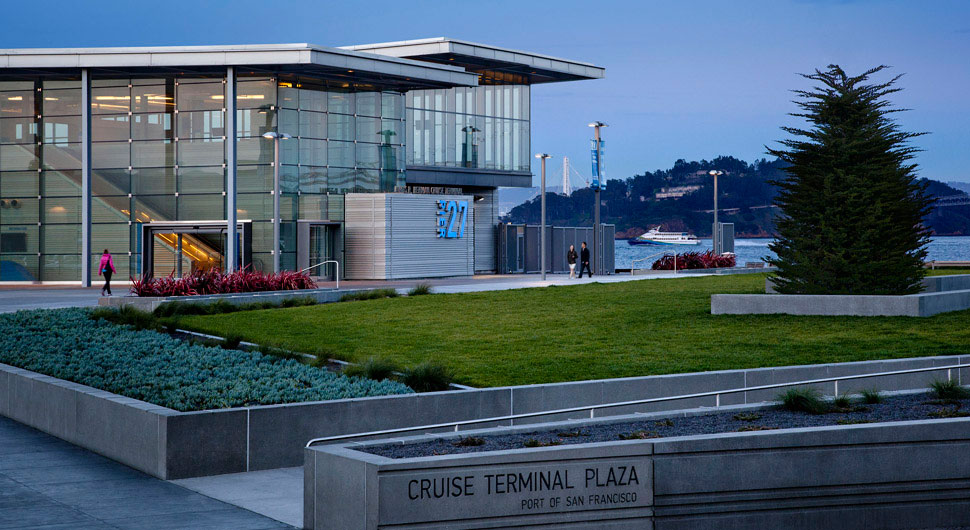 JAMES R. HERMAN CRUISE TERMINAL AT PIER 27,    Architects: Pfau Long Architecture, KMD Architects