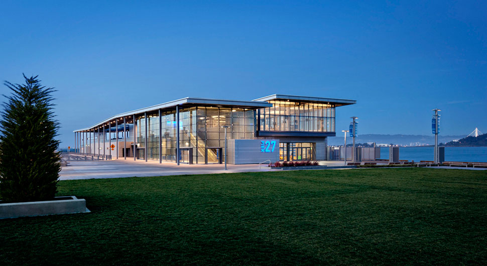 JAMES R. HERMAN CRUISE TERMINAL AT PIER 27,    Architects: Pfau Long Architecture, KMD Architects